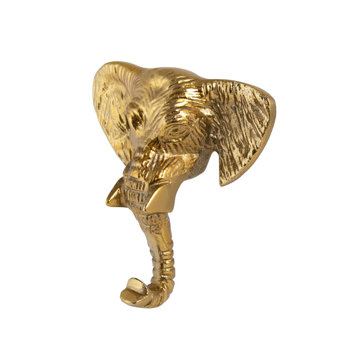 GROZBY ELEPHANT HEAD HOOK GOLD