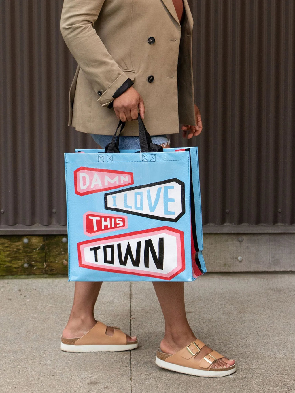 SHOPPER TOTE - DAMN I LOVE THIS TOWN