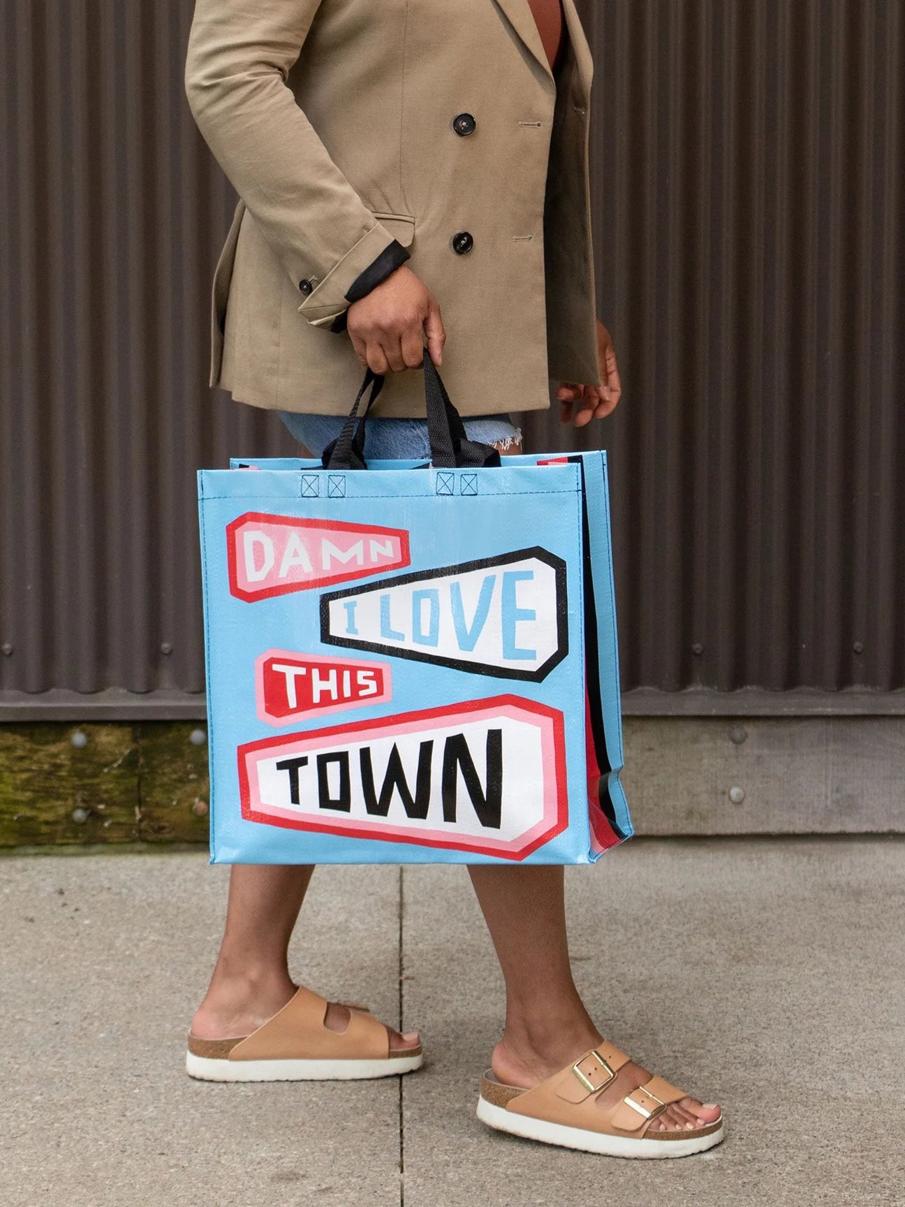 SHOPPER TOTE - DAMN I LOVE THIS TOWN