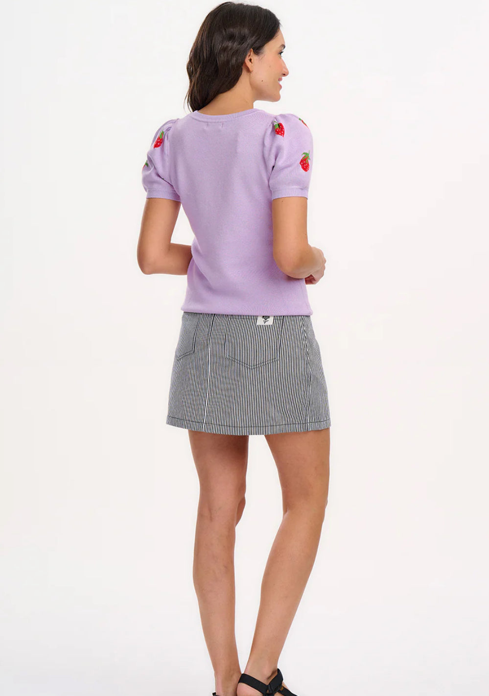 Dominique Knit Top - Lilac, Summer Strawberry