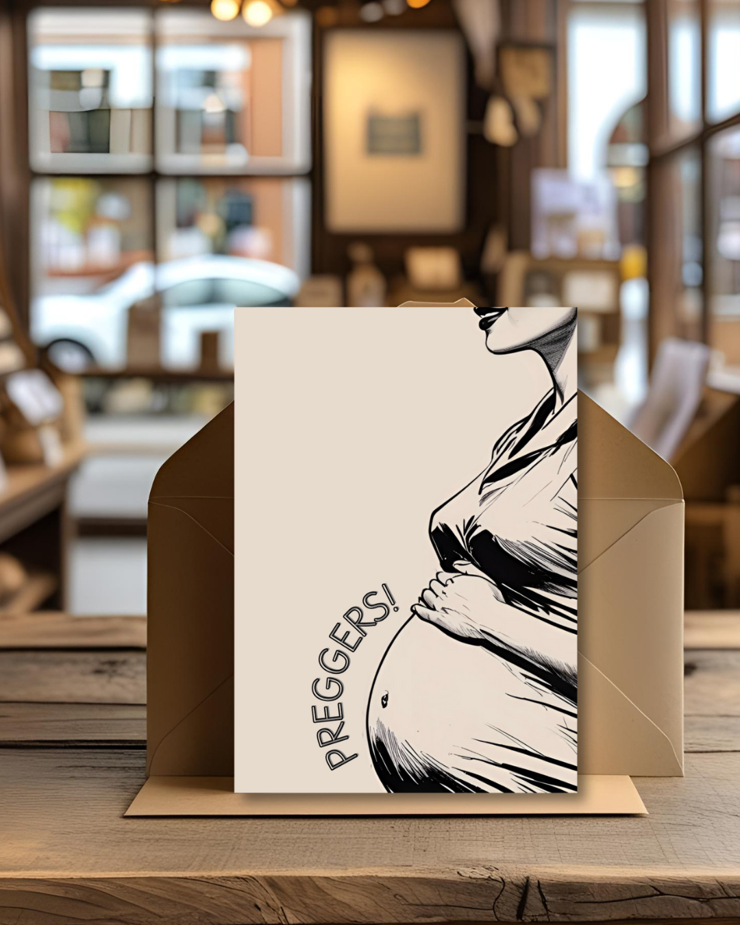 Bayside Treasures - PREGGERS CONTRATULATIONS CARD