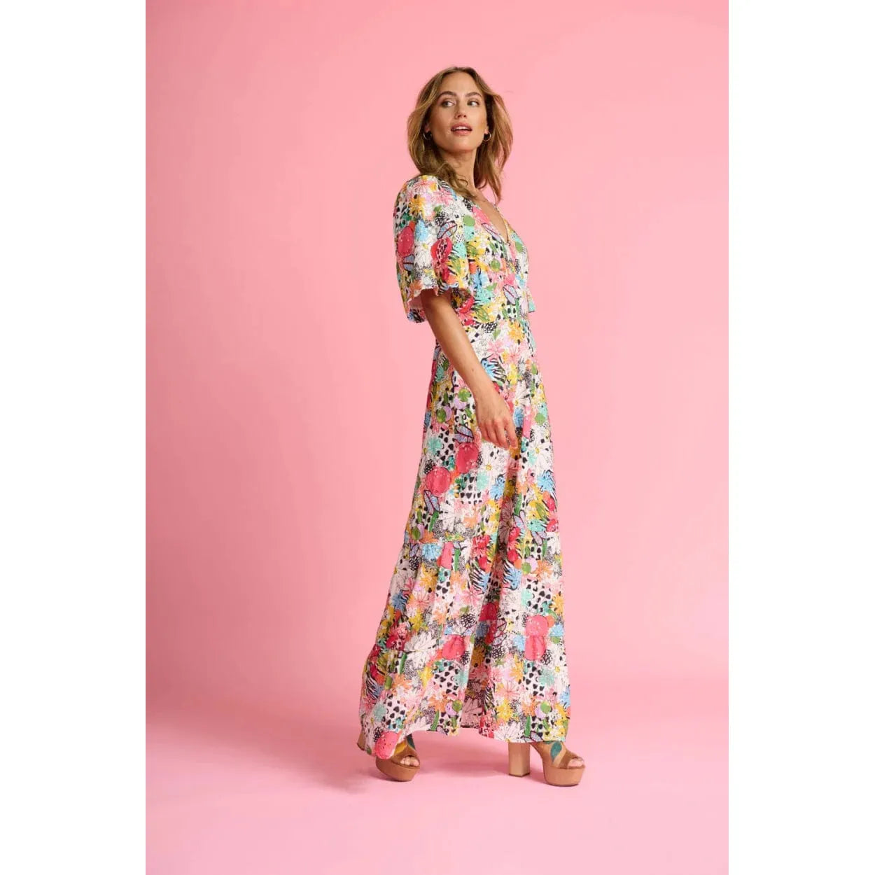 CHARLEY TROPICAL BOUQUET DRESS - POM AMSTERDAM - Hello Annie Parkdale