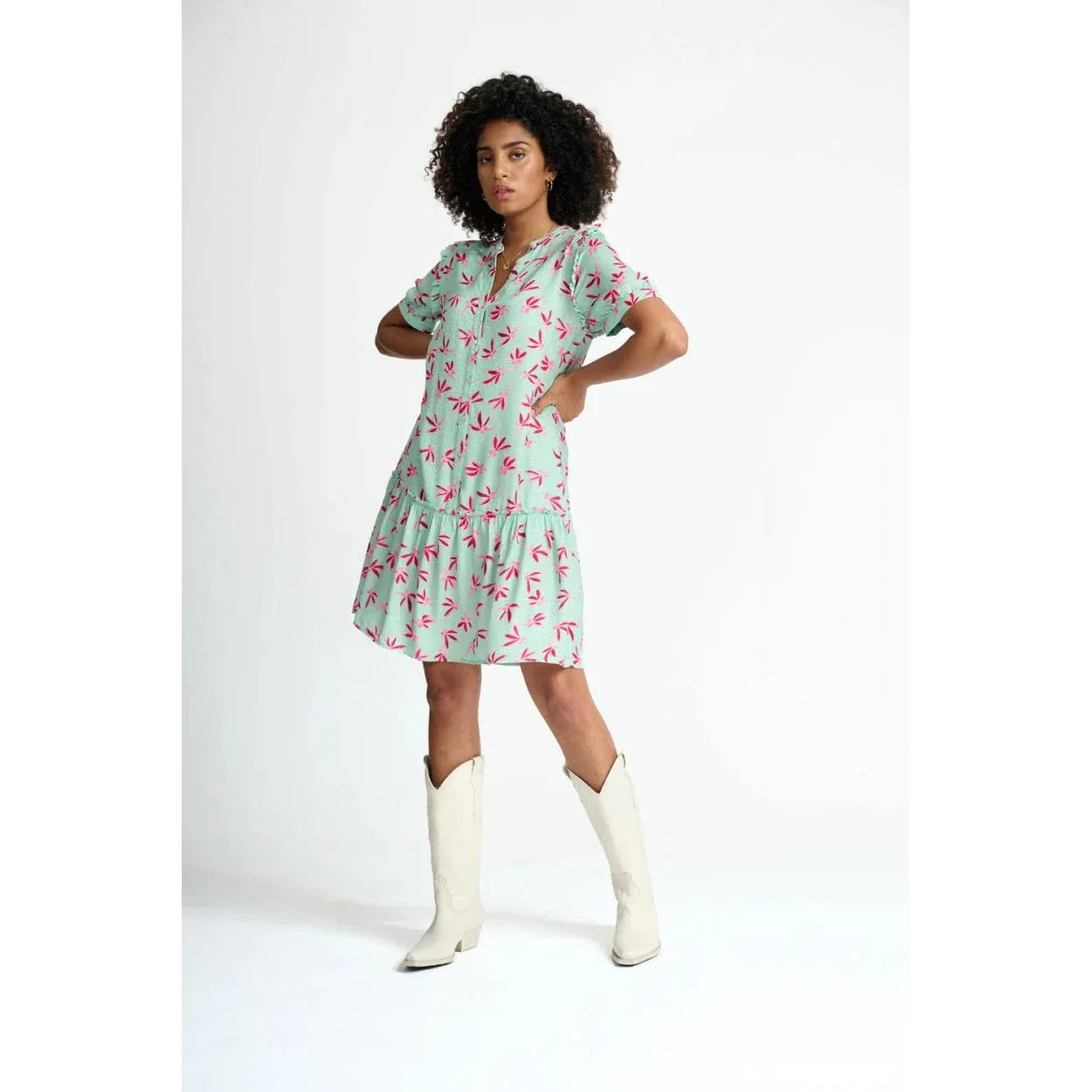 EVE FLY AWAY GREEN MINI DRESS - POM AMSTERDAM - Hello Annie Parkdale