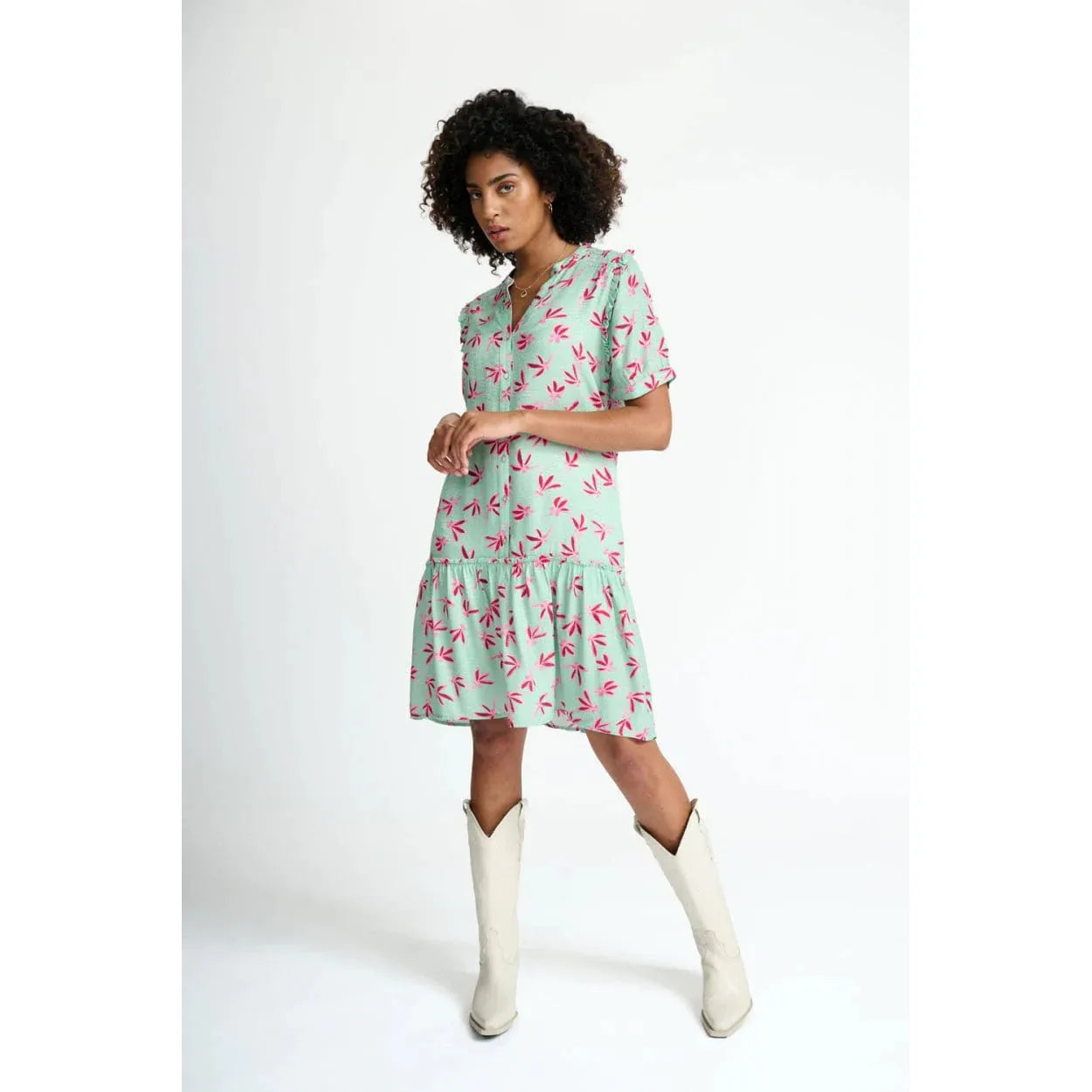 EVE FLY AWAY GREEN MINI DRESS - POM AMSTERDAM - Hello Annie Parkdale