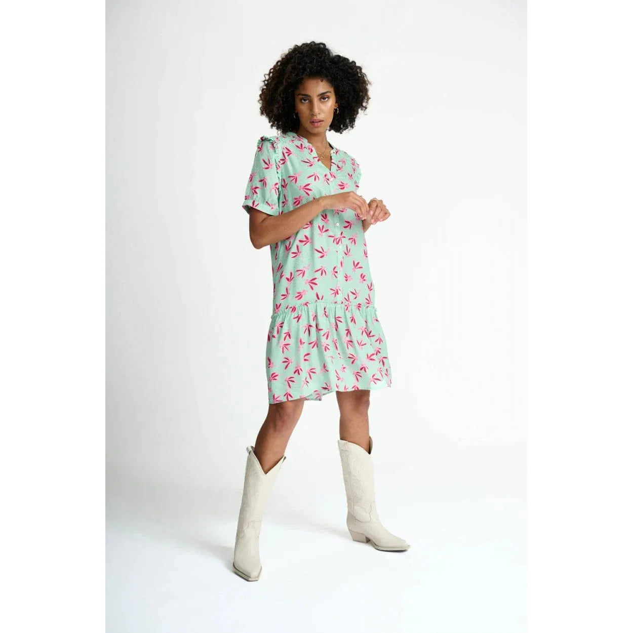 EVE FLY AWAY GREEN MINI DRESS - POM AMSTERDAM - Hello Annie Parkdale