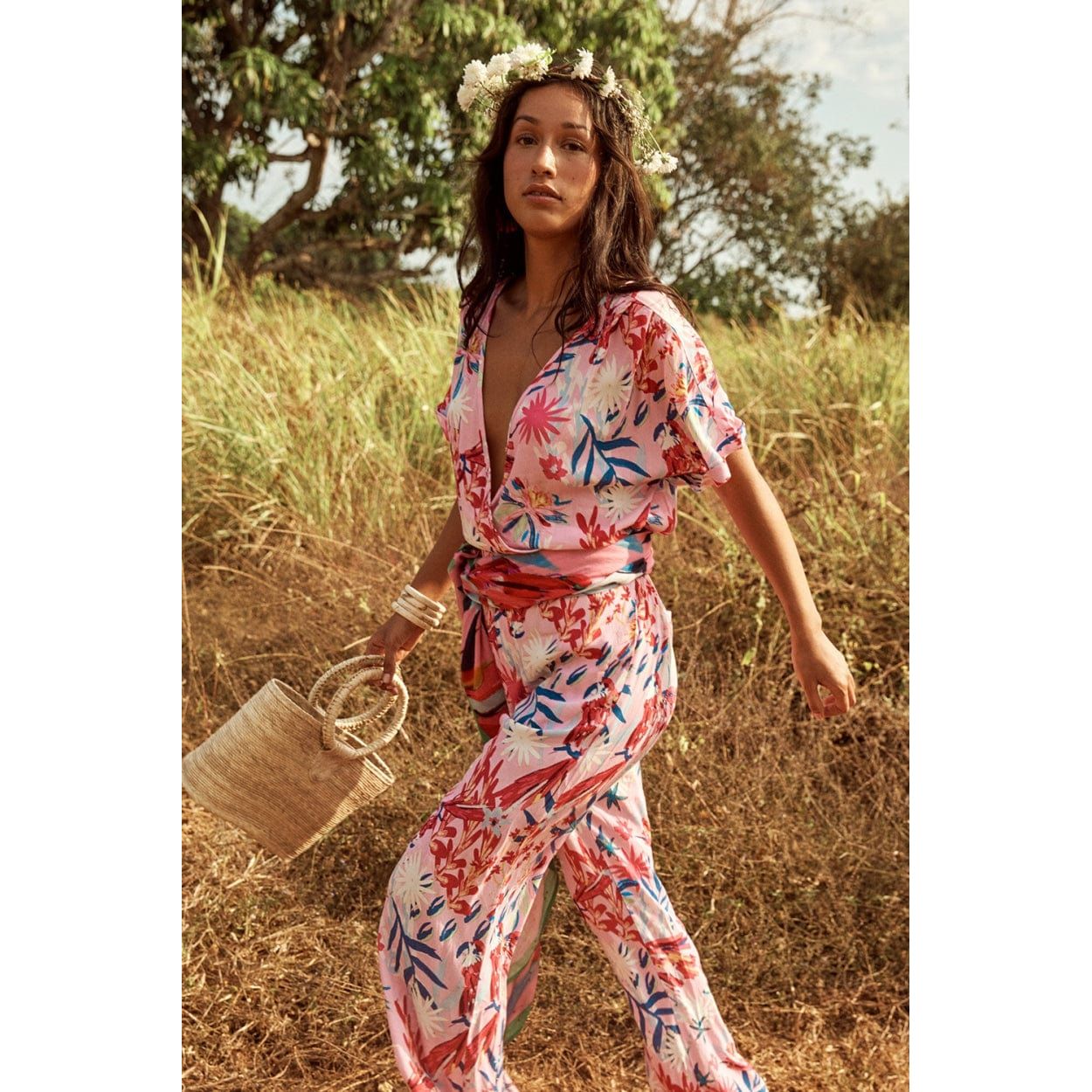 BOTANICAL PINK JUMPSUIT  - POM AMSTERDAM - Hello Annie Parkdale