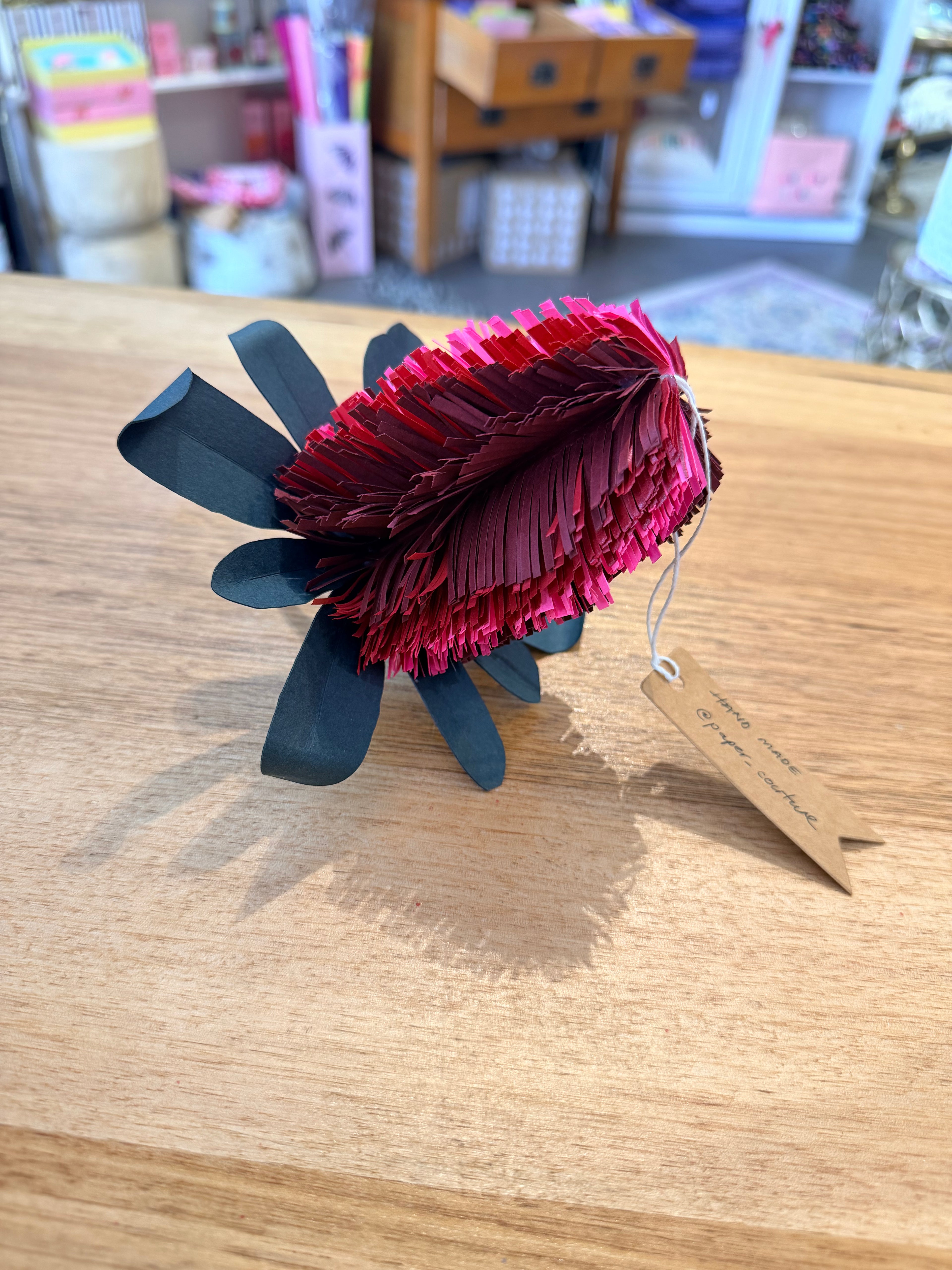 Handmade Paper Banksia Ornament