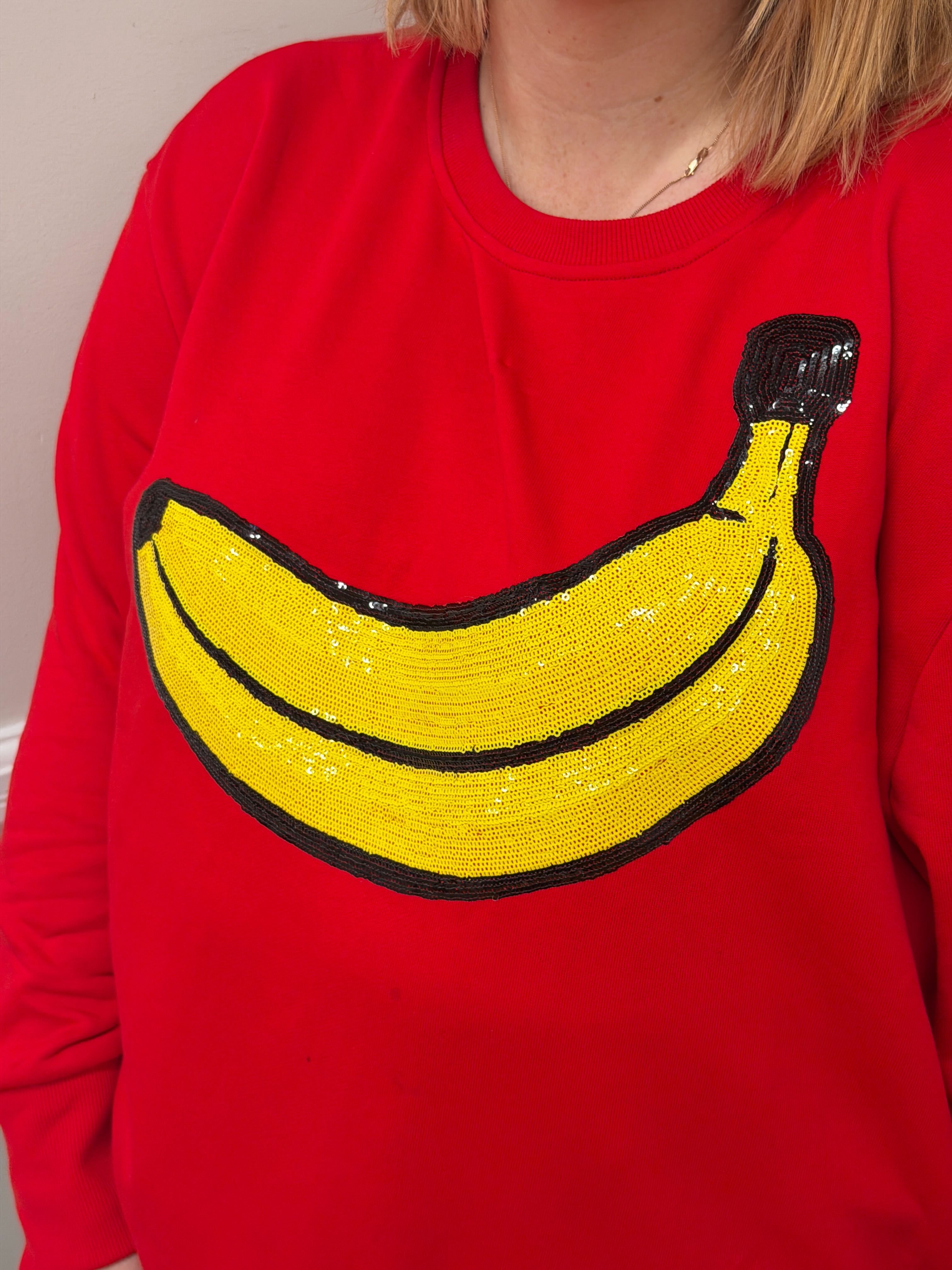 Renee Jumper in Banana Sequins