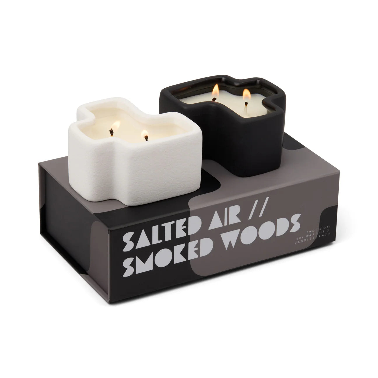 JIGSAW CANDLE SET OF TWO - SALTED AIR
