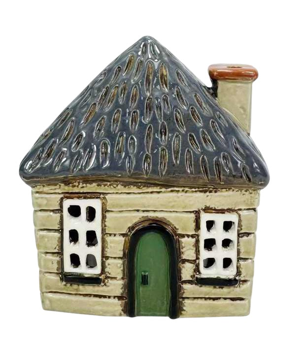 Green Door Thatch Cottage Tealight Holder