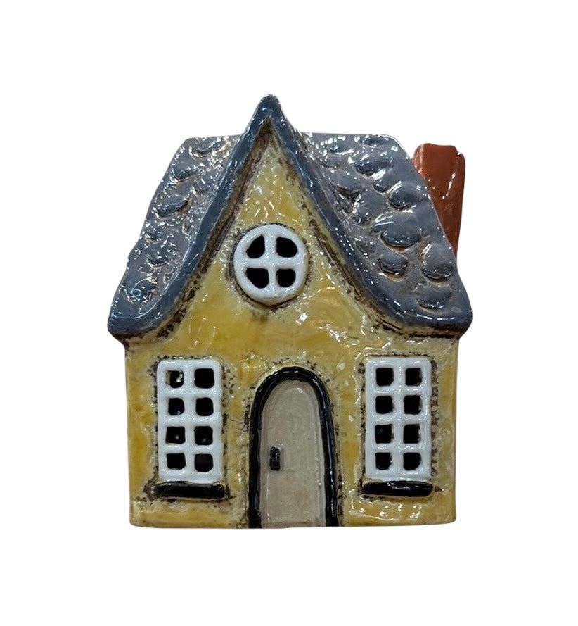 Yellow Thatch Cottage Tealight Holder