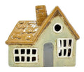 Brown Roof Grey Door House Tealight Holder