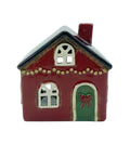 Christmas House with String Lights Tealight Holder