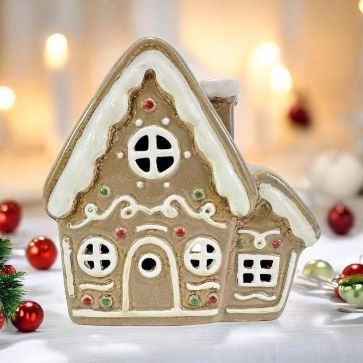 Double Gingerbread House Tealight Holder view 2