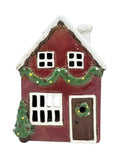 Christmas House with Garland Tealight Holder