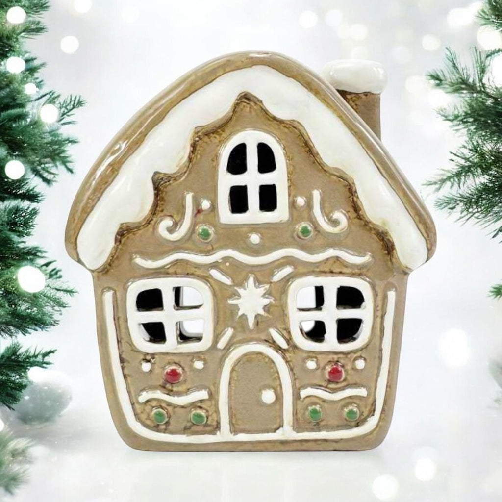 Gingerbread House Tealight Holder view 2
