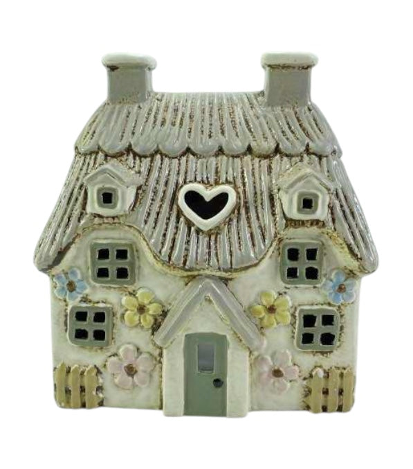 Daisy Thatched House Tealight Holder