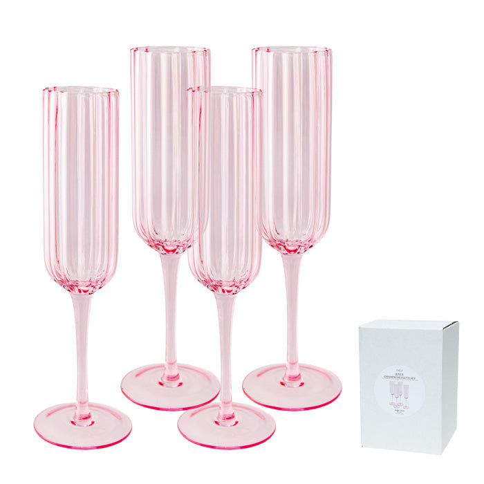 JOYCE PINK CHAMPAGNE GLASS