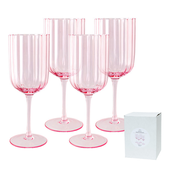 JOYCE PINK WINE GLASS