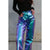 MID RISE STRAIGHT FAUX LEATHER METALLIC TROUSER - Hello Annie Parkdale