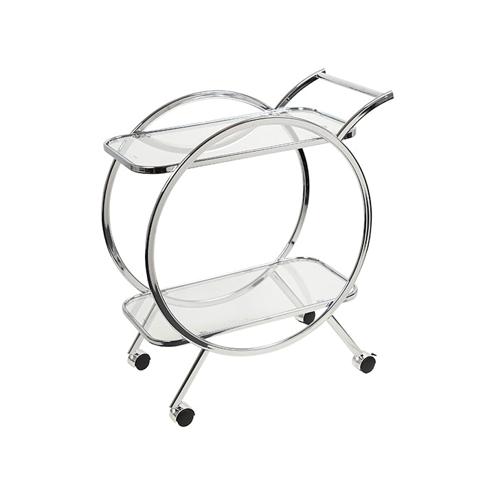 NAYNAY SILVER RETRO BAR TROLLEY