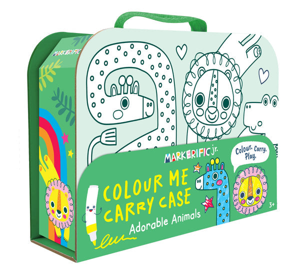 Markerific Jr. - Colour Me Carry Case - Adorable Animals