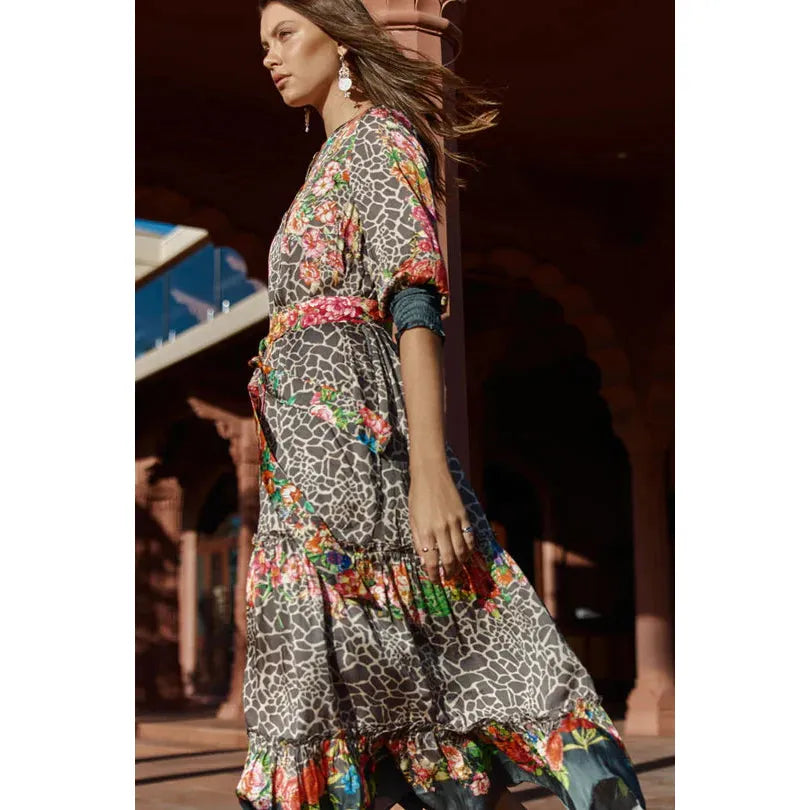 LEOPOLD MAXI DRESS STONE - RUBY YAYA - Hello Annie Parkdale