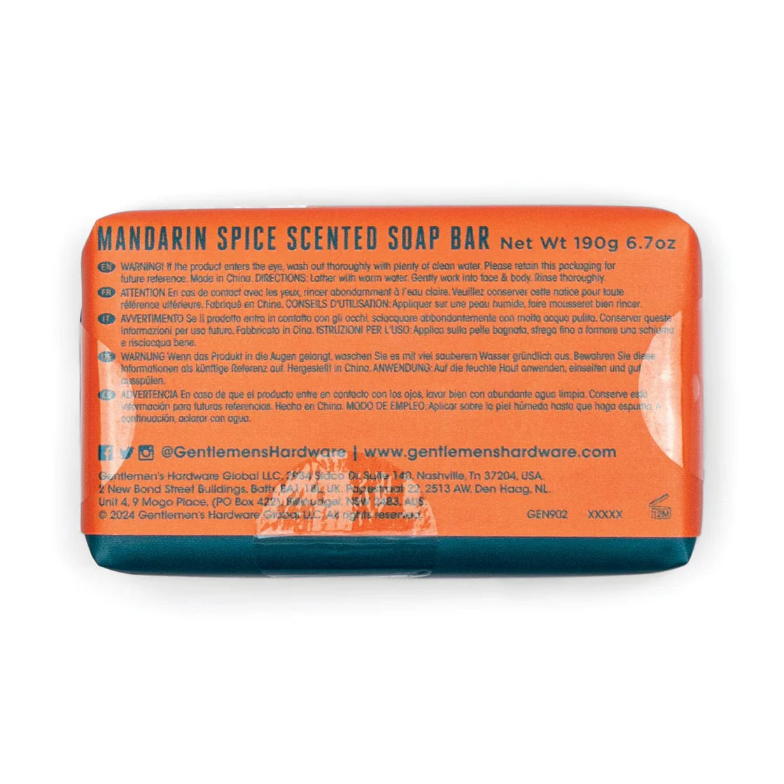 GENTLEMEN’S HARDWARE MANDARIN SOAP