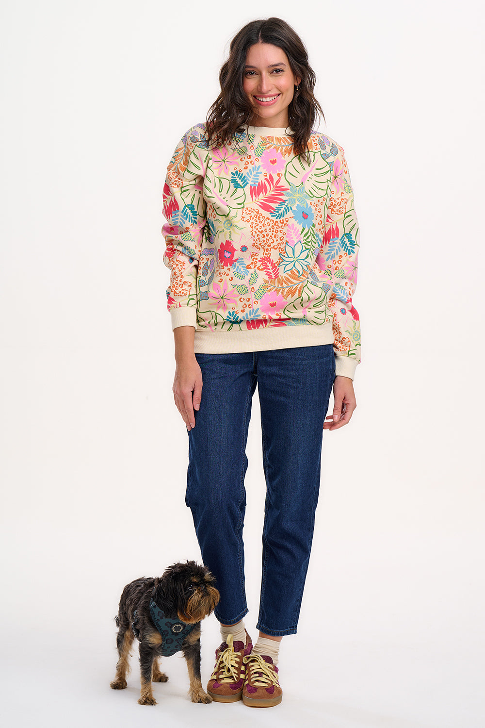 EADIE RELAXED SWEATSHIRT PAINTED JUNGLE