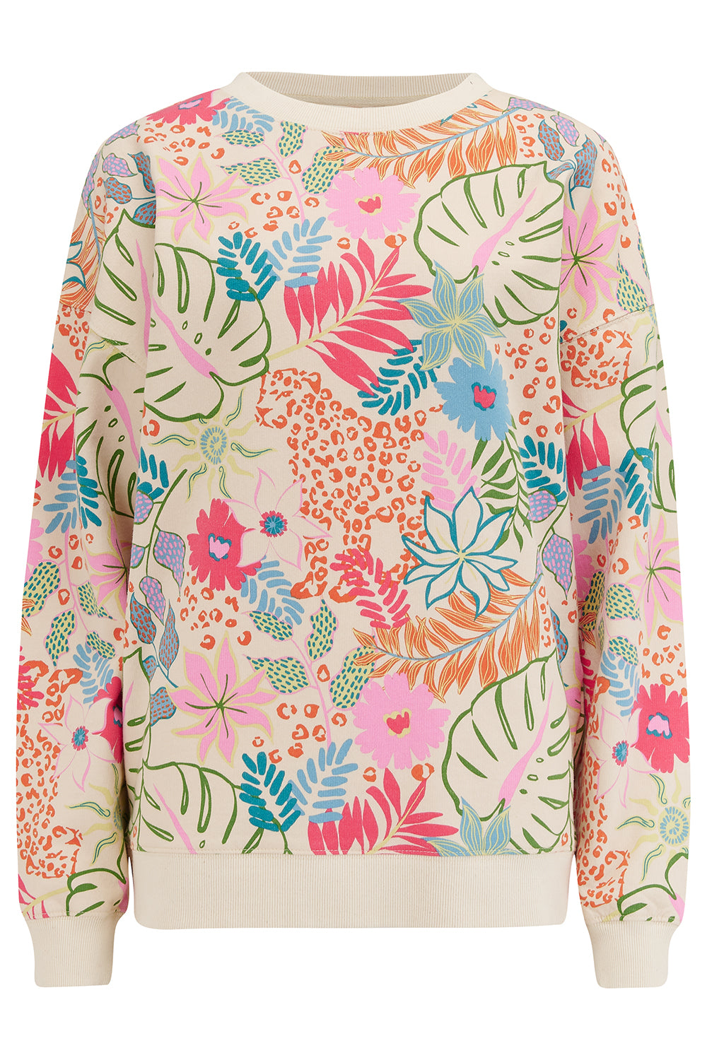 EADIE RELAXED SWEATSHIRT PAINTED JUNGLE