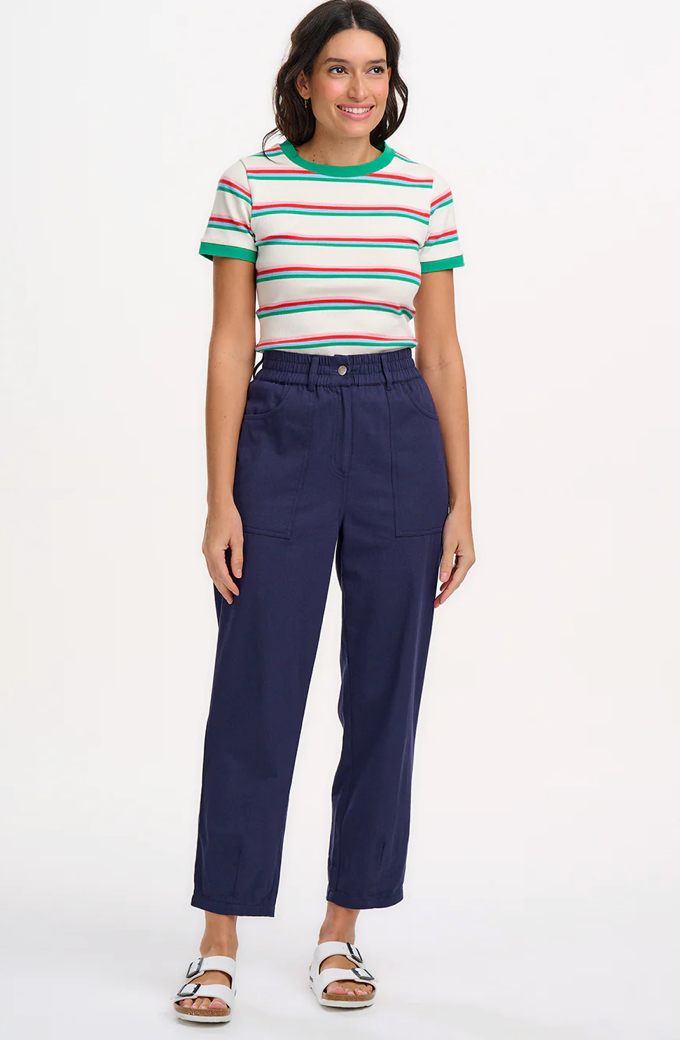 VELDA FITTED RIBBED T-SHIRT