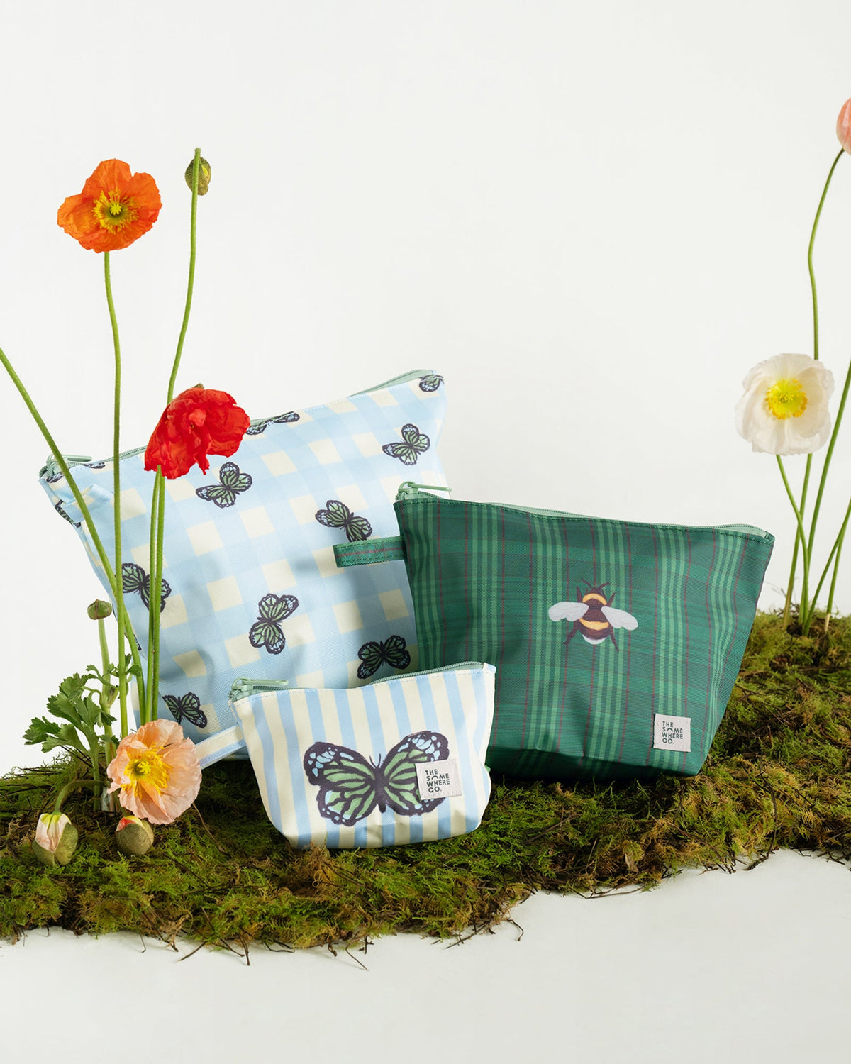 The Handy Trio Pouch Set in Wildling print