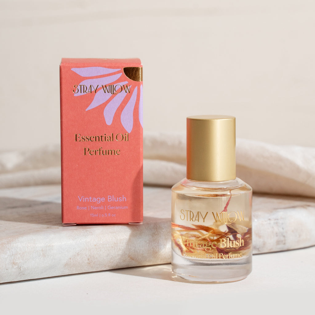 Essential Oil Perfume Roller -  Vintage Blush