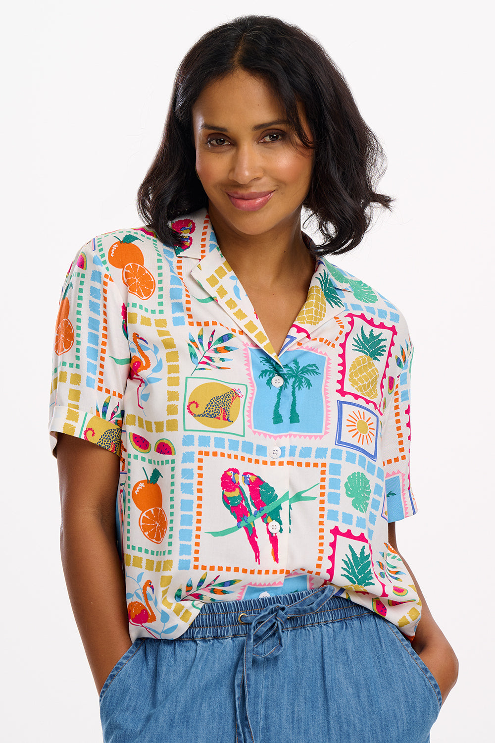 ODELE SHIRT JUNGLE TILE