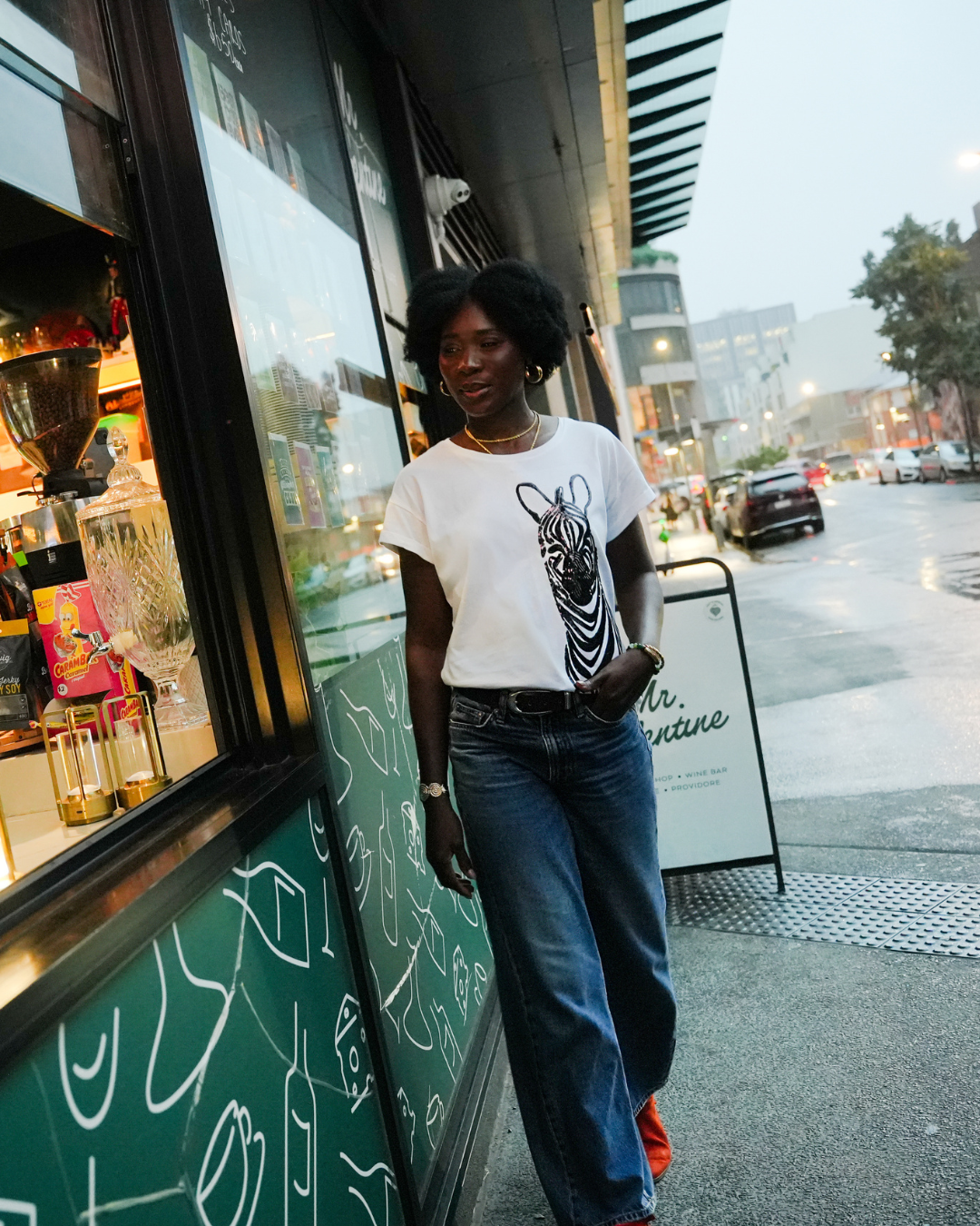 Renee Tee in Zebra