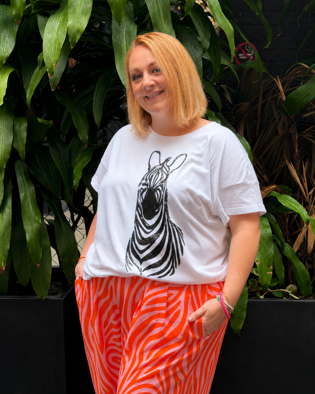 Renee Tee in Zebra