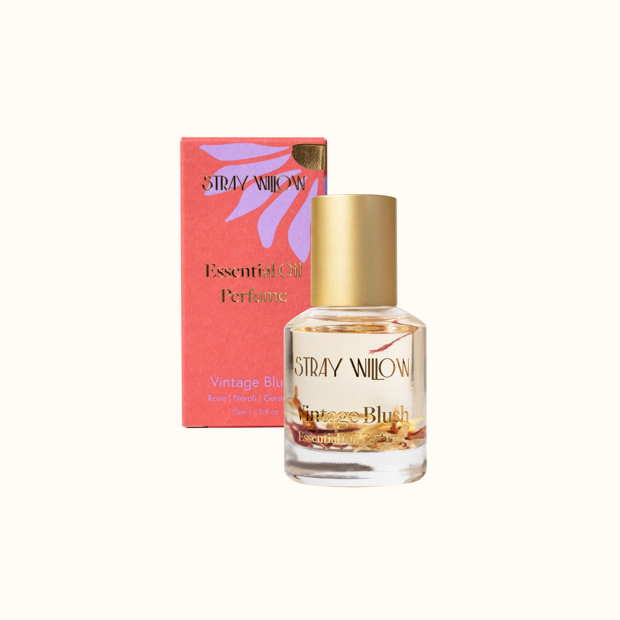 Essential Oil Perfume Roller -  Vintage Blush