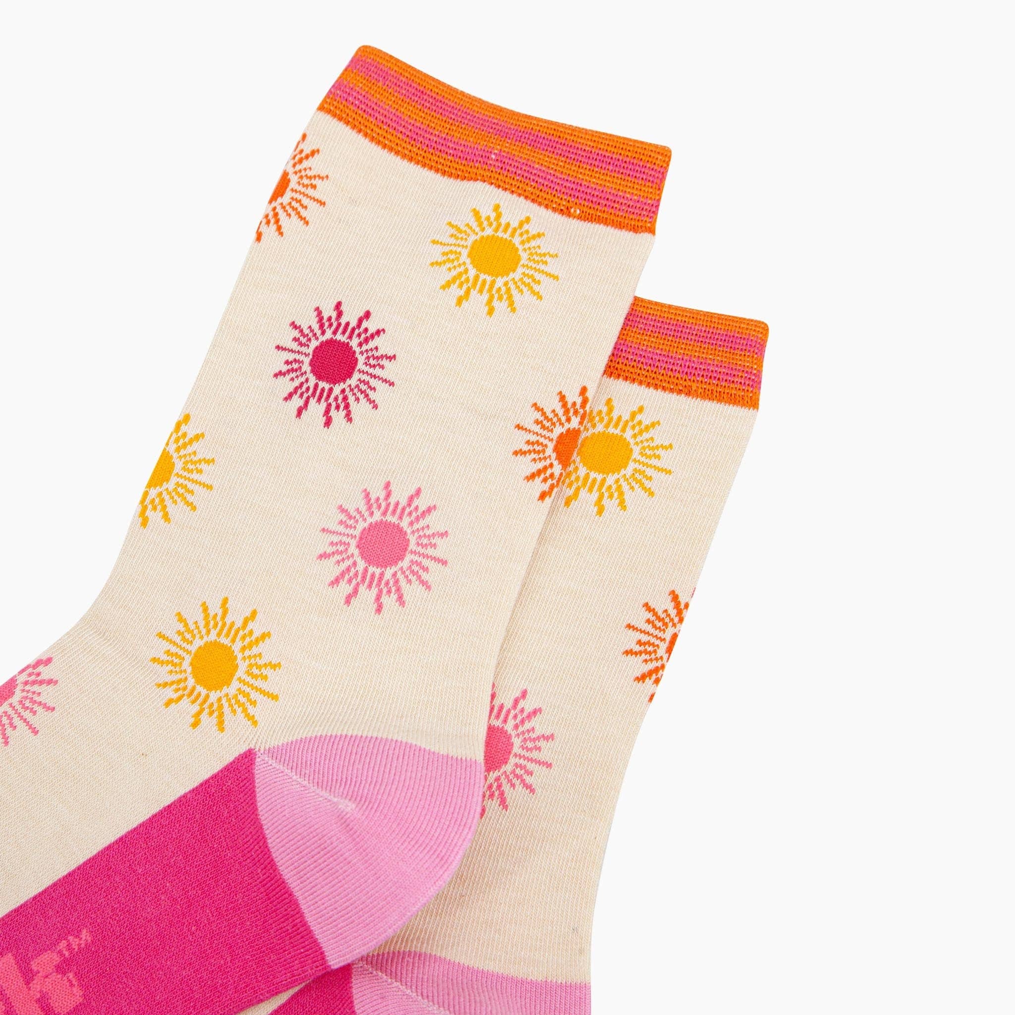 Sock Talk - Summer Sunshine Bamboo Socks in Cream