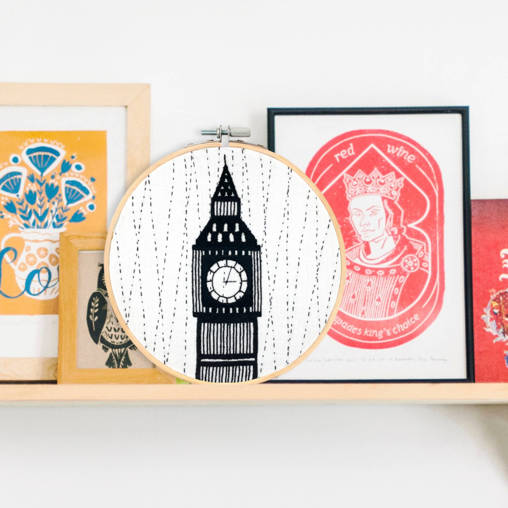 Embroidery and Sage - Big Ben | London - full embroidery kit