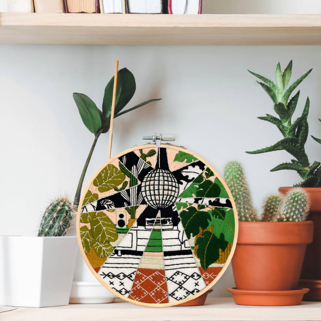 Embroidery and Sage - Disco Plants - full embroidery kit