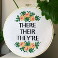 Craft Make Do - There Go The Grammar Nerds Counted Cross Stitch Kit