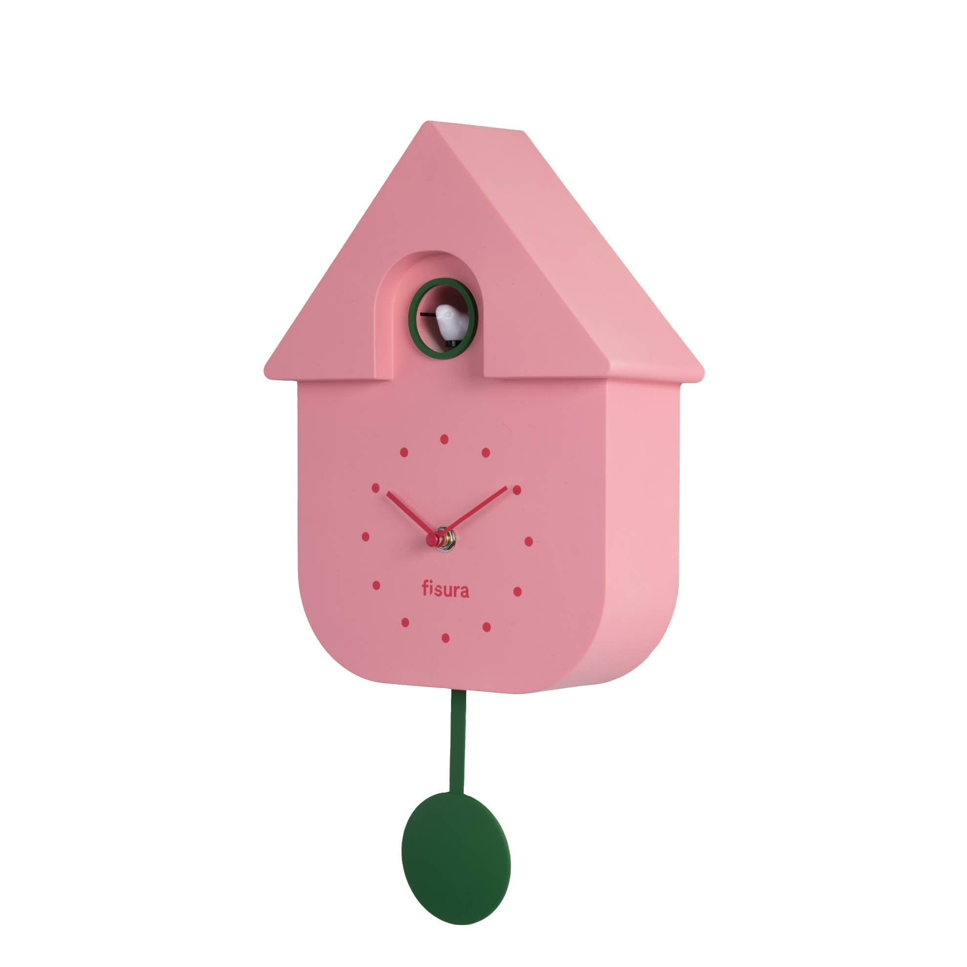 FISURA - PINK HOUSE CUCKOO CLOCK WITH DIAL