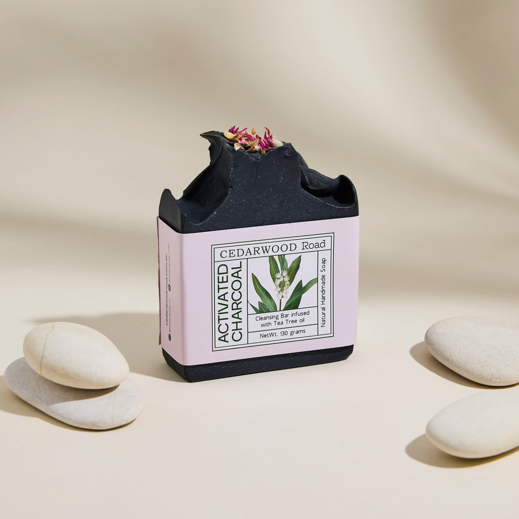 Cedarwood Road Activated Charcoal Soap with Tea Tree
