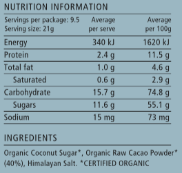 Nib and Noble - 40% Cacao Organic Drinking Chocolate