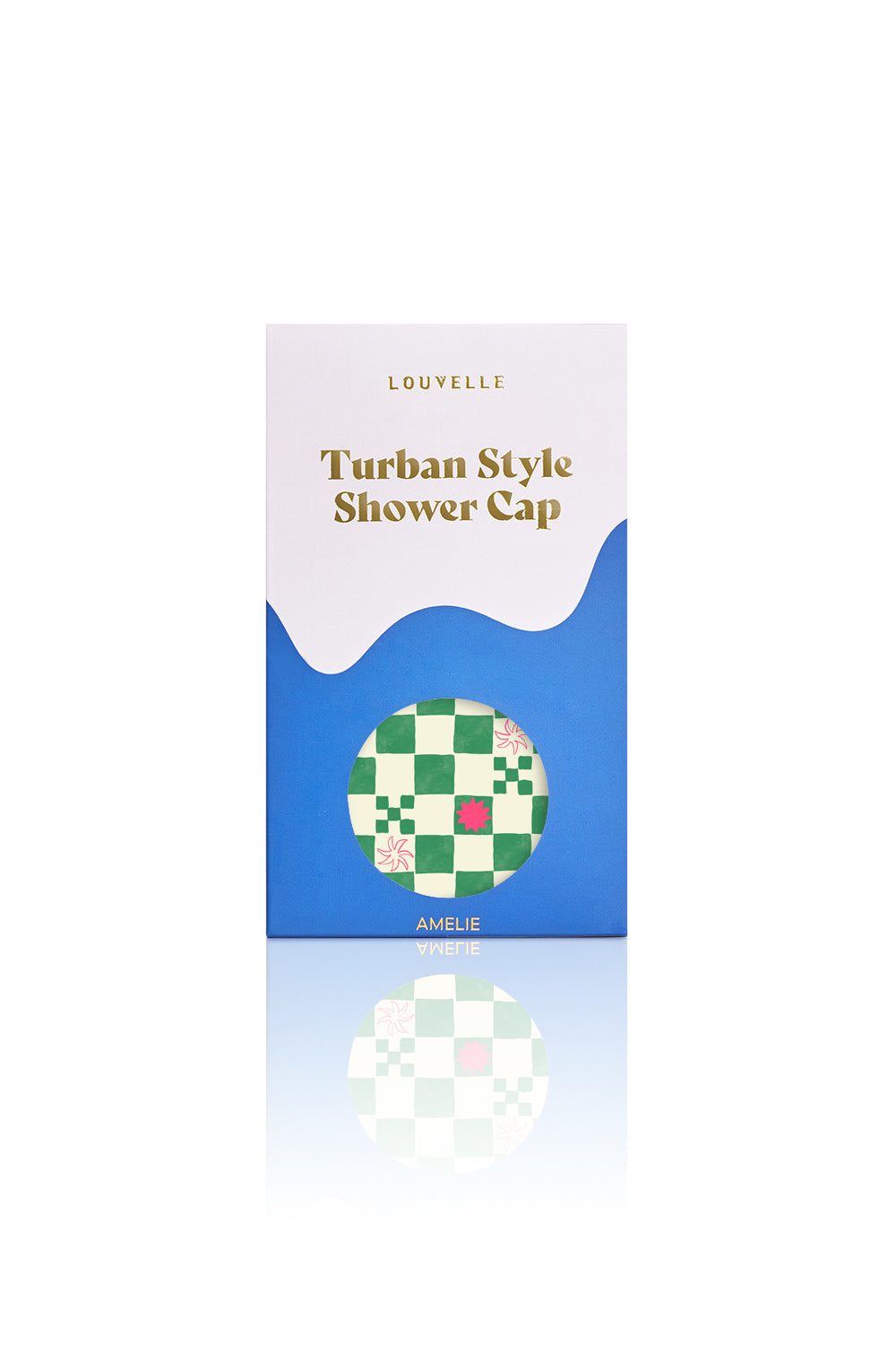 AMELIE SHOWER CAP IN GREEN CHECK
