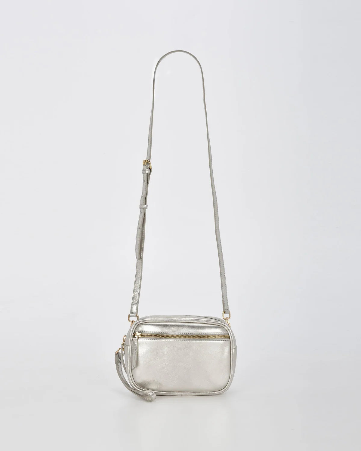 AURORA METALLIC CAMERA BAG - SILVER