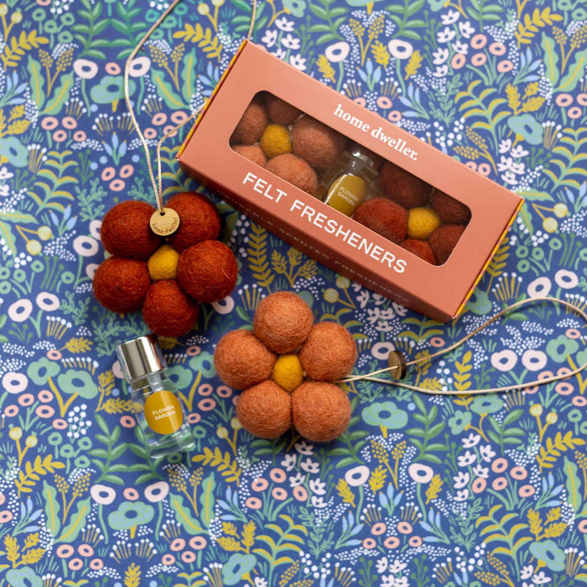 Home Dweller - Felt Flower Fresheners - Flower Garden