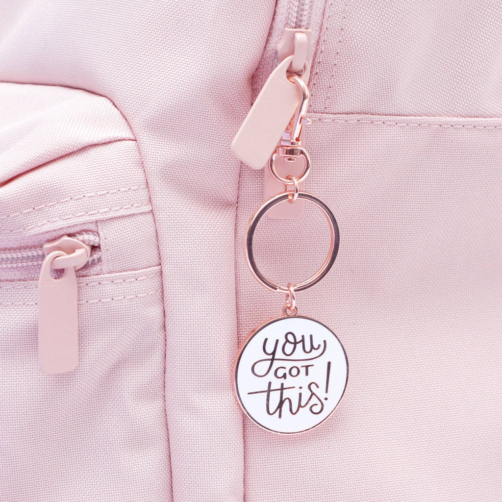 Alphabet Bags - You Got This - Enamel Keyring