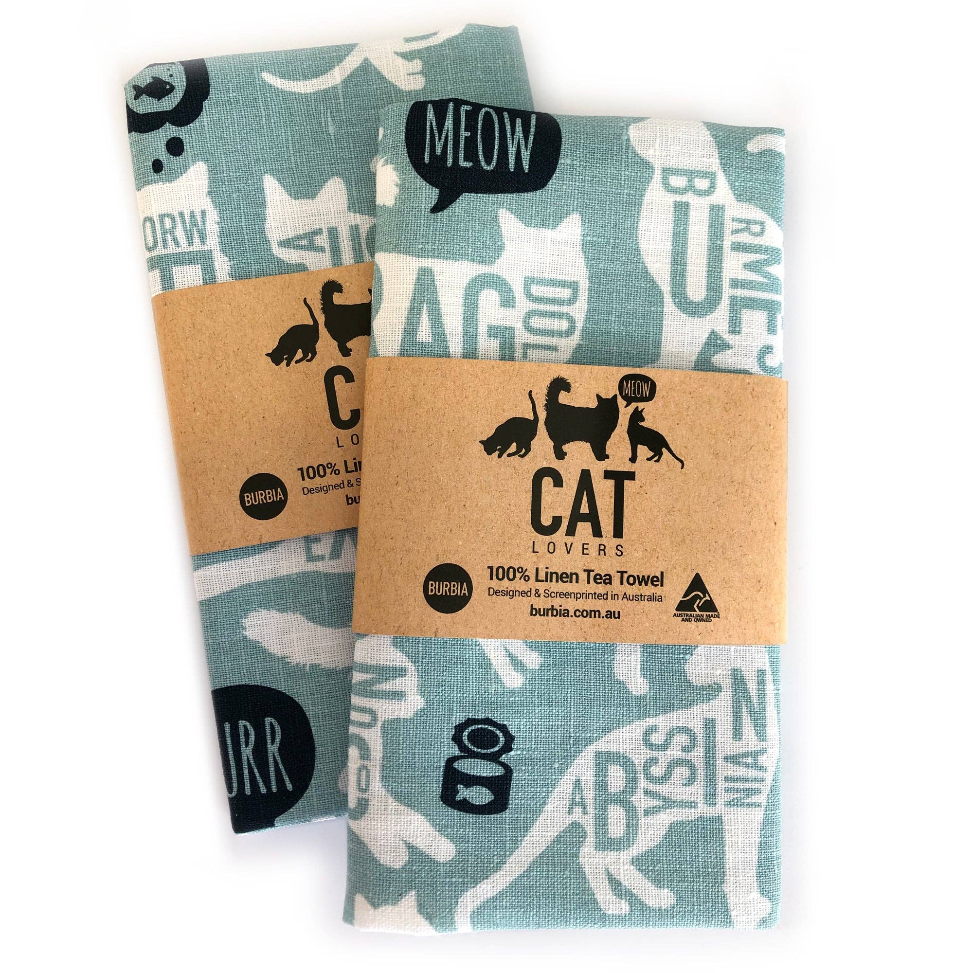 Burbia - Cat Lovers Tea Towel