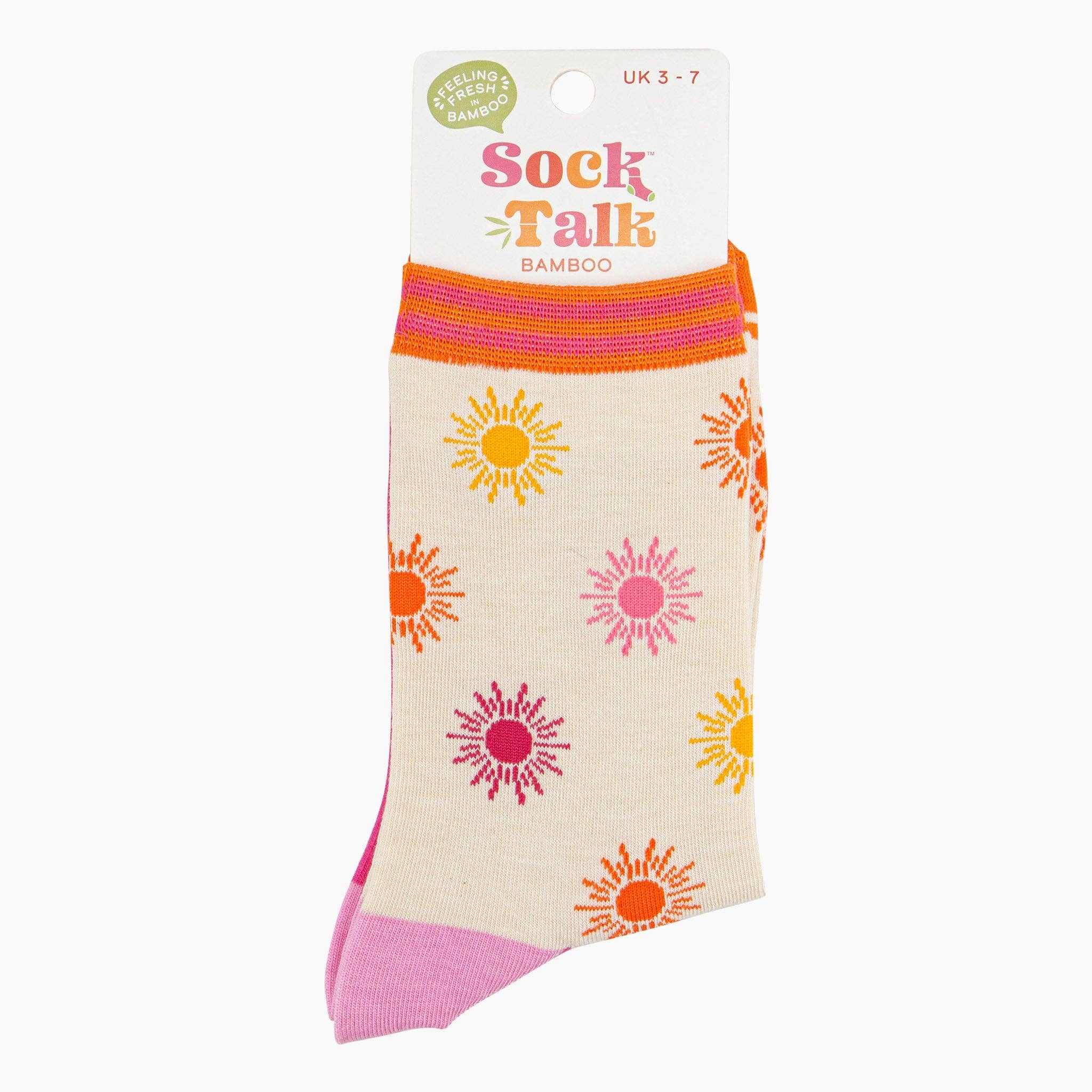 Sock Talk - Summer Sunshine Bamboo Socks in Cream